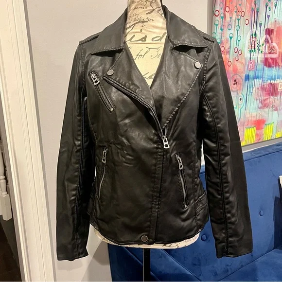 Lucky Brand Faux Leather Vegan Moto Jacket - Picture 2 of 16